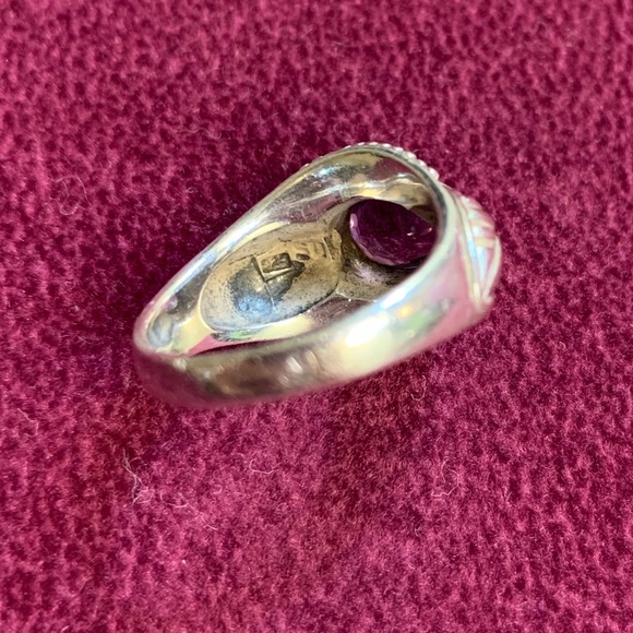 Amethyst and Sterling ring - Picture 4 of 5